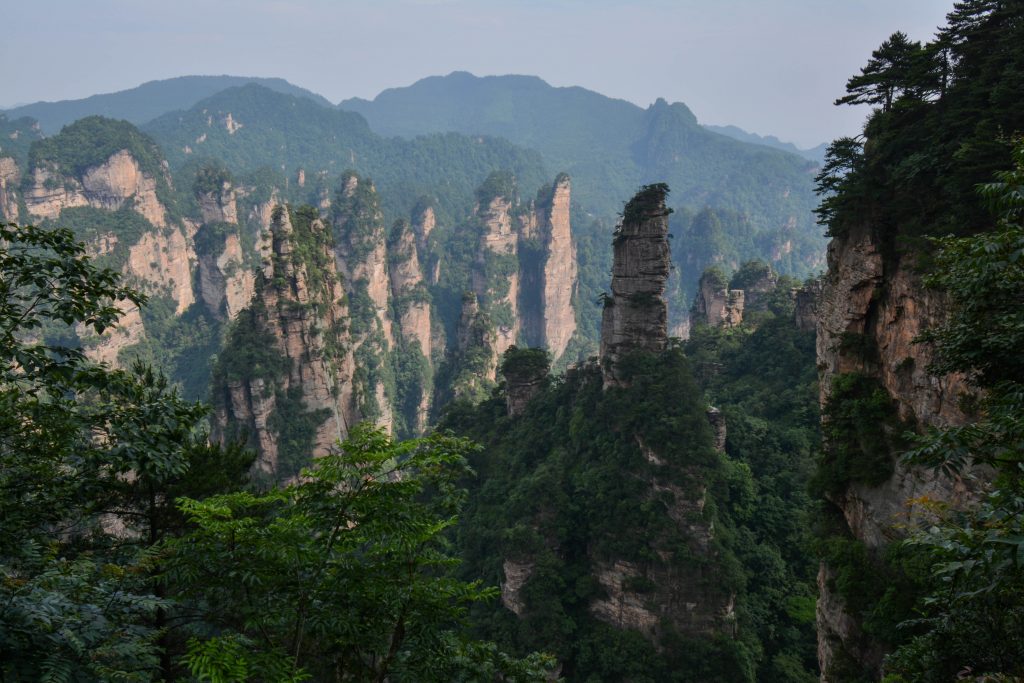 Les montagnes de Zhangjiaje